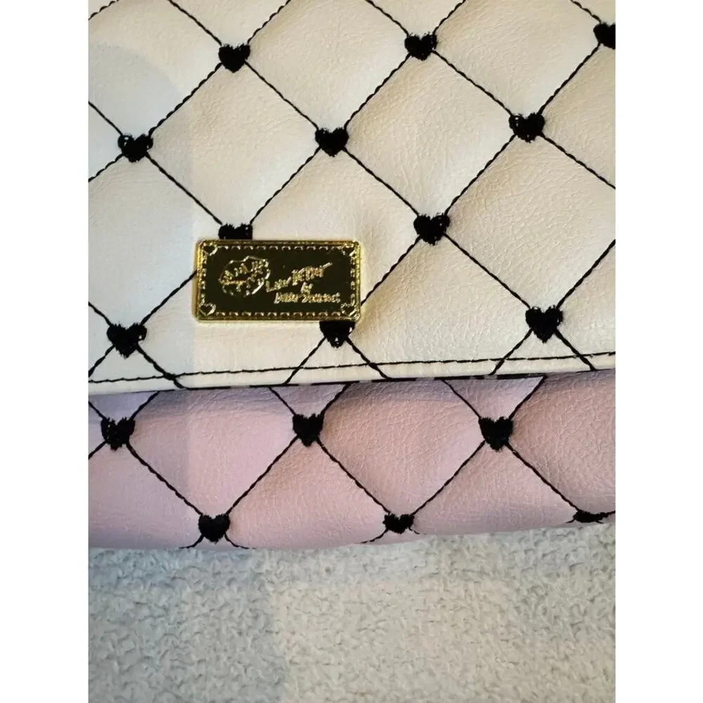 Luv Betsey by Betsey Johnson Quilted Crossbody Bag with Detachable Coin Pouch